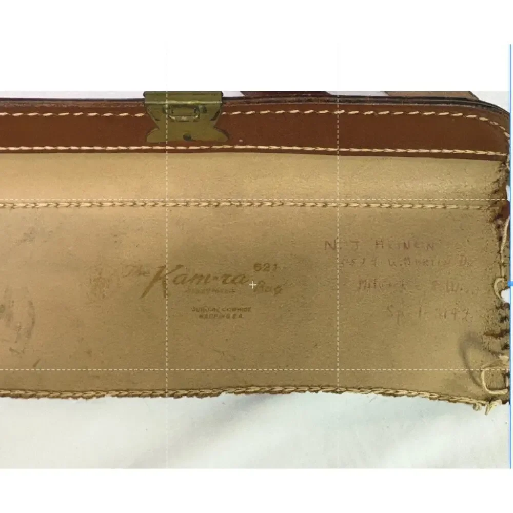 Vintage Kam-Ra Leather Camera Bag and Photo Equipment Bundle